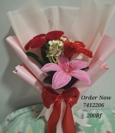 Pink and Red Mini Flower Bouquet